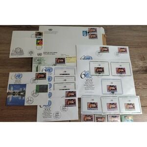 Lot Of 20 United Nations Postal Admin 60th Anniversary United Nations Stamps